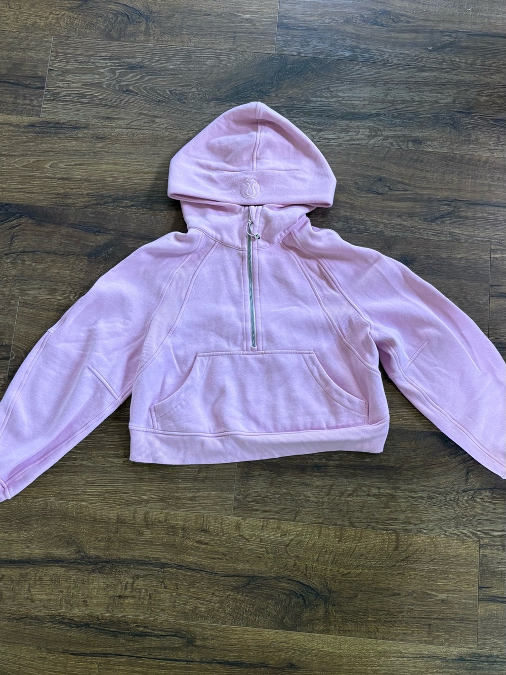 Lululemon Pink Half-Zip Scuba Hoodie
